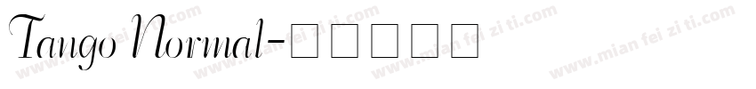 Tango Normal字体转换